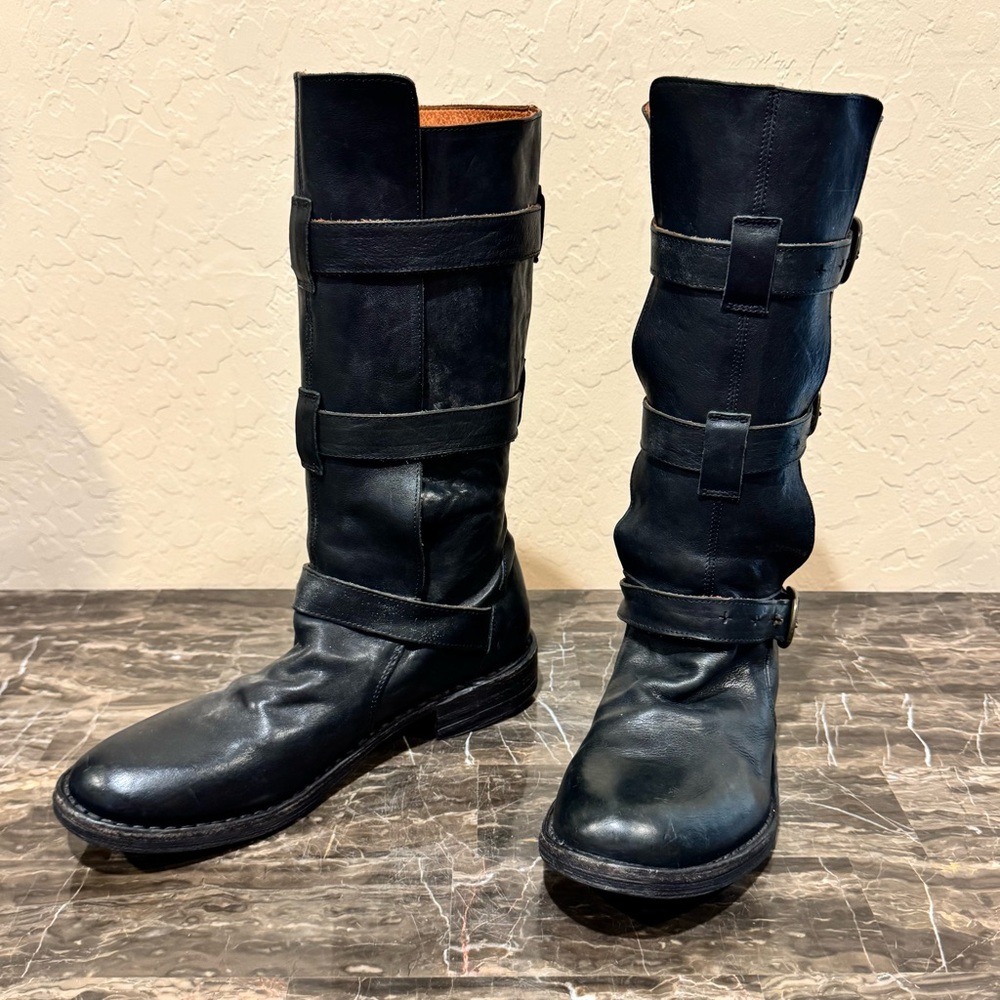 Fiorentini & Baker Eternity Black Leather Biker Boots - Picture 14 of 14